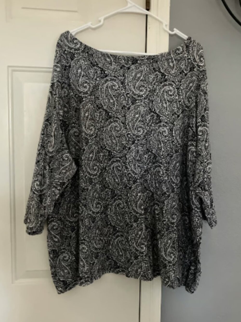 Croft & Barrow Brand Size 3X Paisley Pattern Top